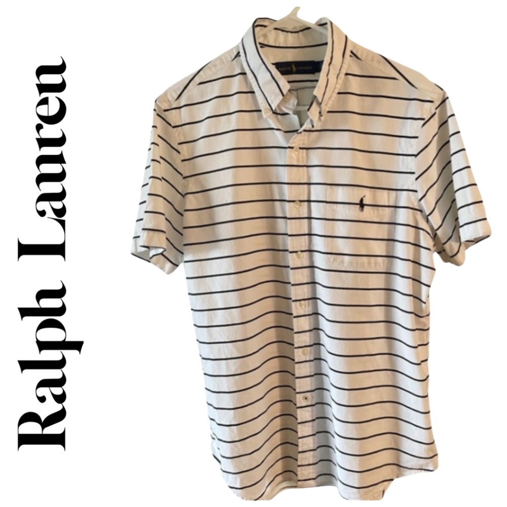 Ralph Lauren Blue Label Short Sleeve Shirt Size Large